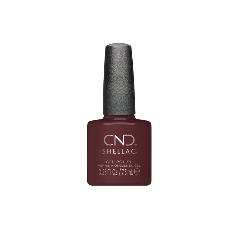 CND Shellac Gel Nail Polish, Long-lasting NailPaint Color with Curve-hugging Brush, Brown Polish, 0.25 fl oz - Image 1